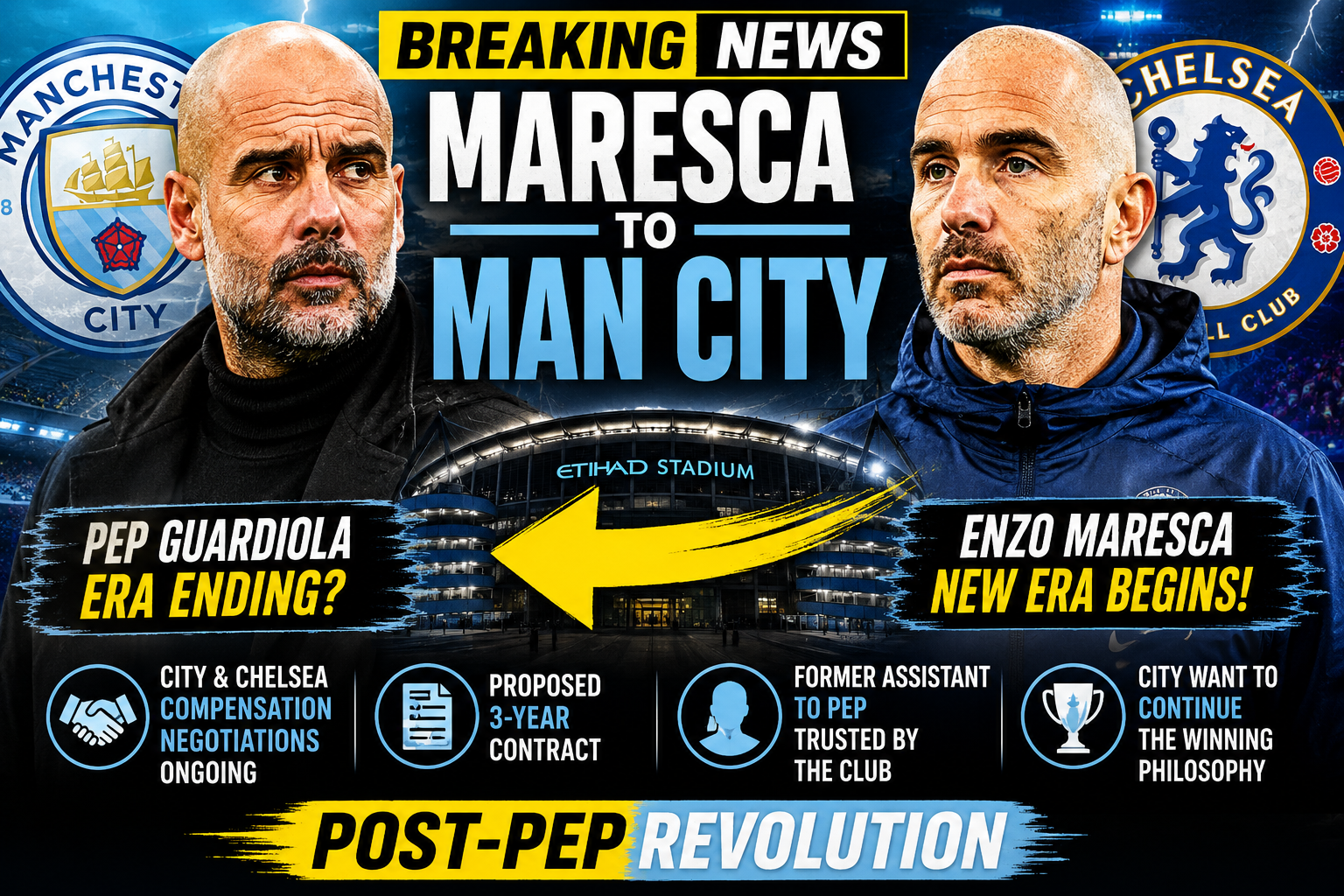 Enzo Maresca Edges Closer To Becoming Manchester City's New Manager