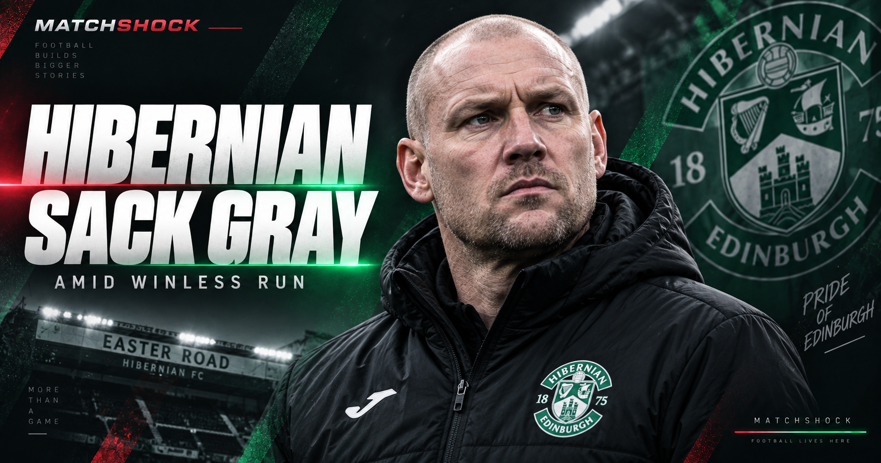 Hibernian sack Gray amid winless run