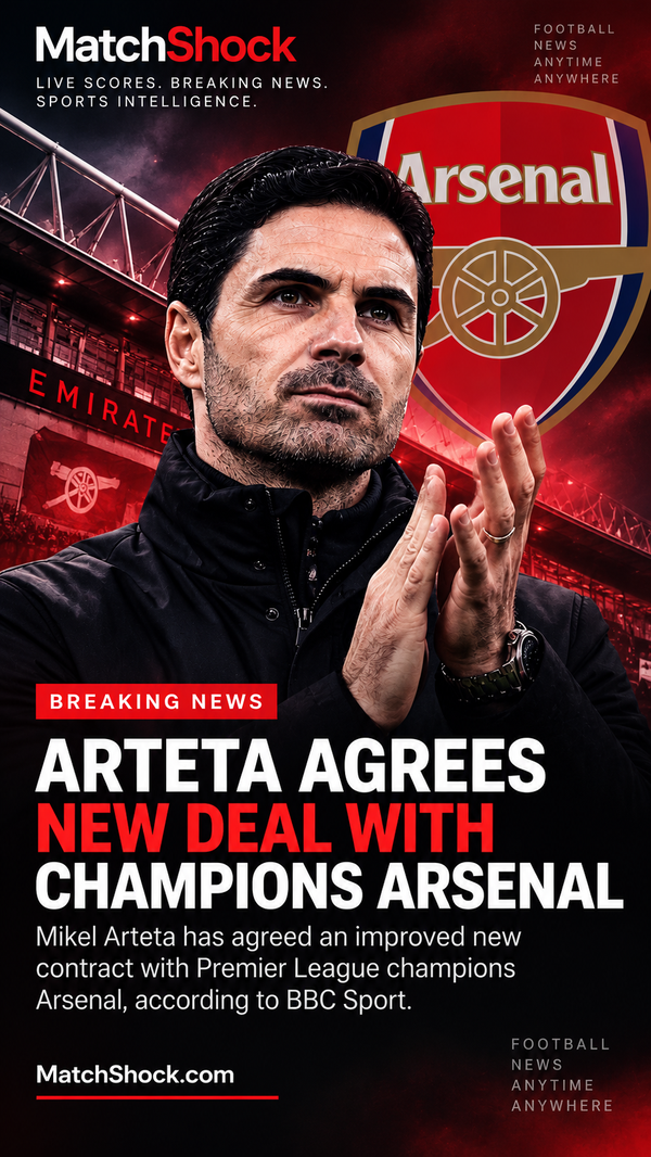 Mikel Arteta agrees improved new contract with Arsenal